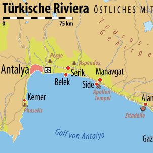 Trkische Riviera Karte