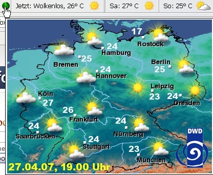 Wetterkarte aktuell Deutschland